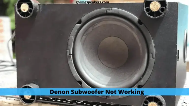 Denon Subwoofer Not Working