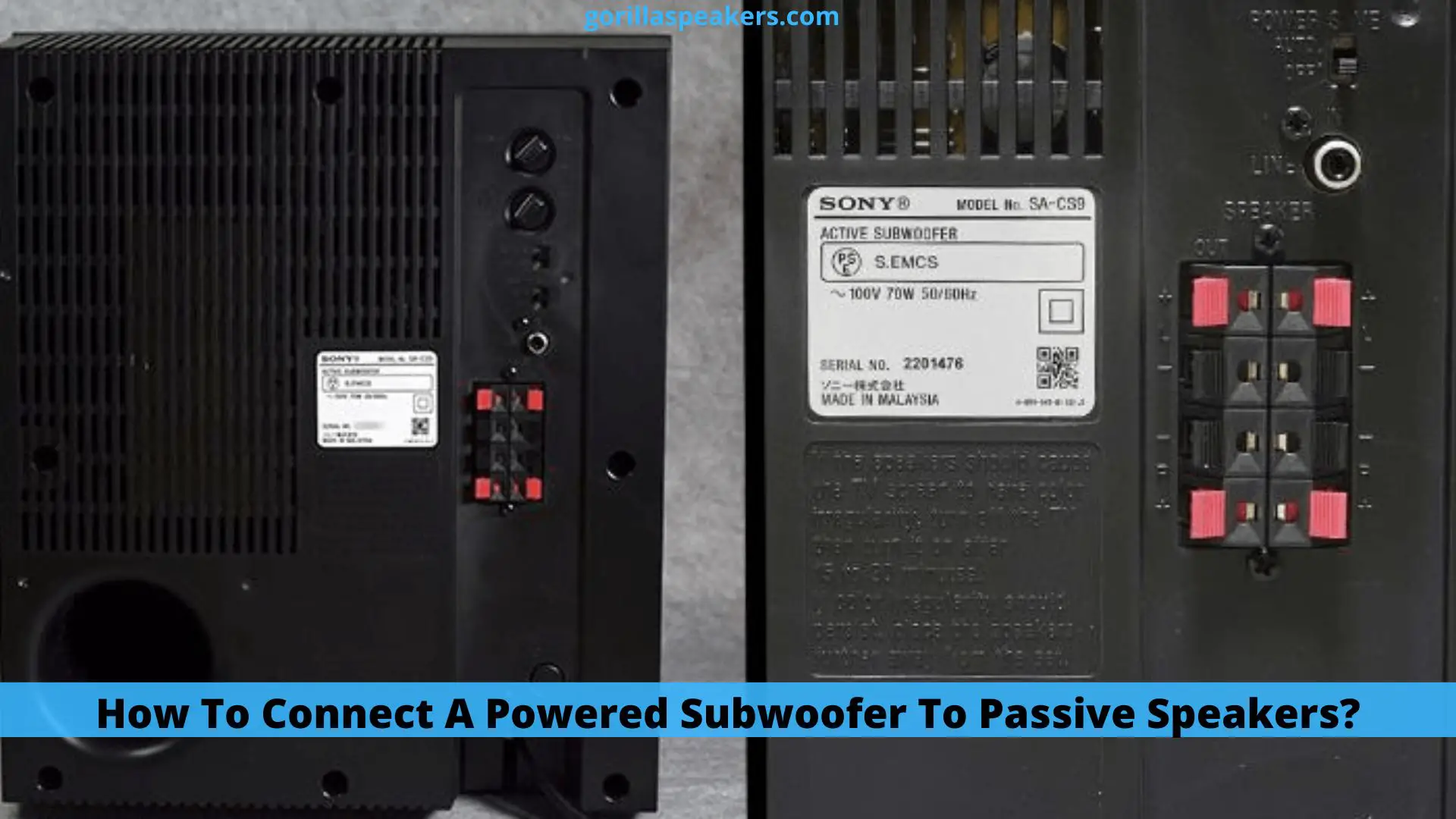 How To Connect A Powered Subwoofer To Passive Speakers?