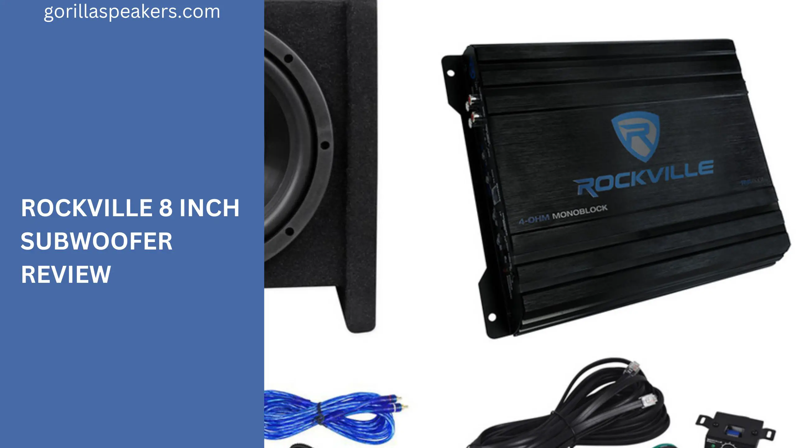 ROCKVILLE 8 INCH SUBWOOFER REVIEW