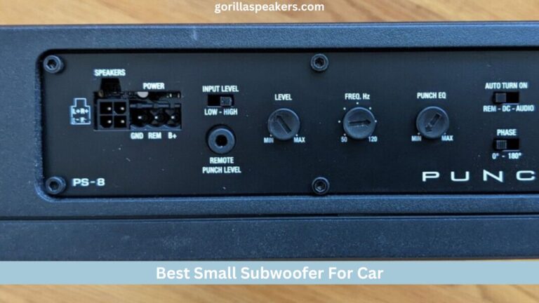 Best Small Subwoofer For Car